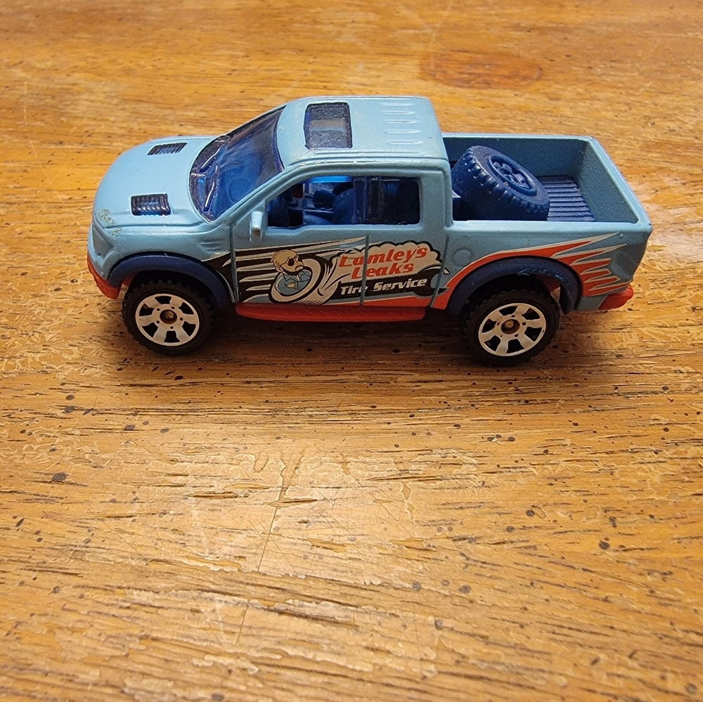 Matchbox Lamey's Leaks Tire Service F-150 Raptor Toy Truck